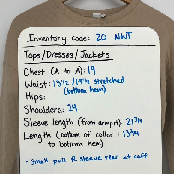 Twik by Simons Diamond Quilted tan Pullover Cropped Sweatshirt NWT SP - Picture 14 of 15